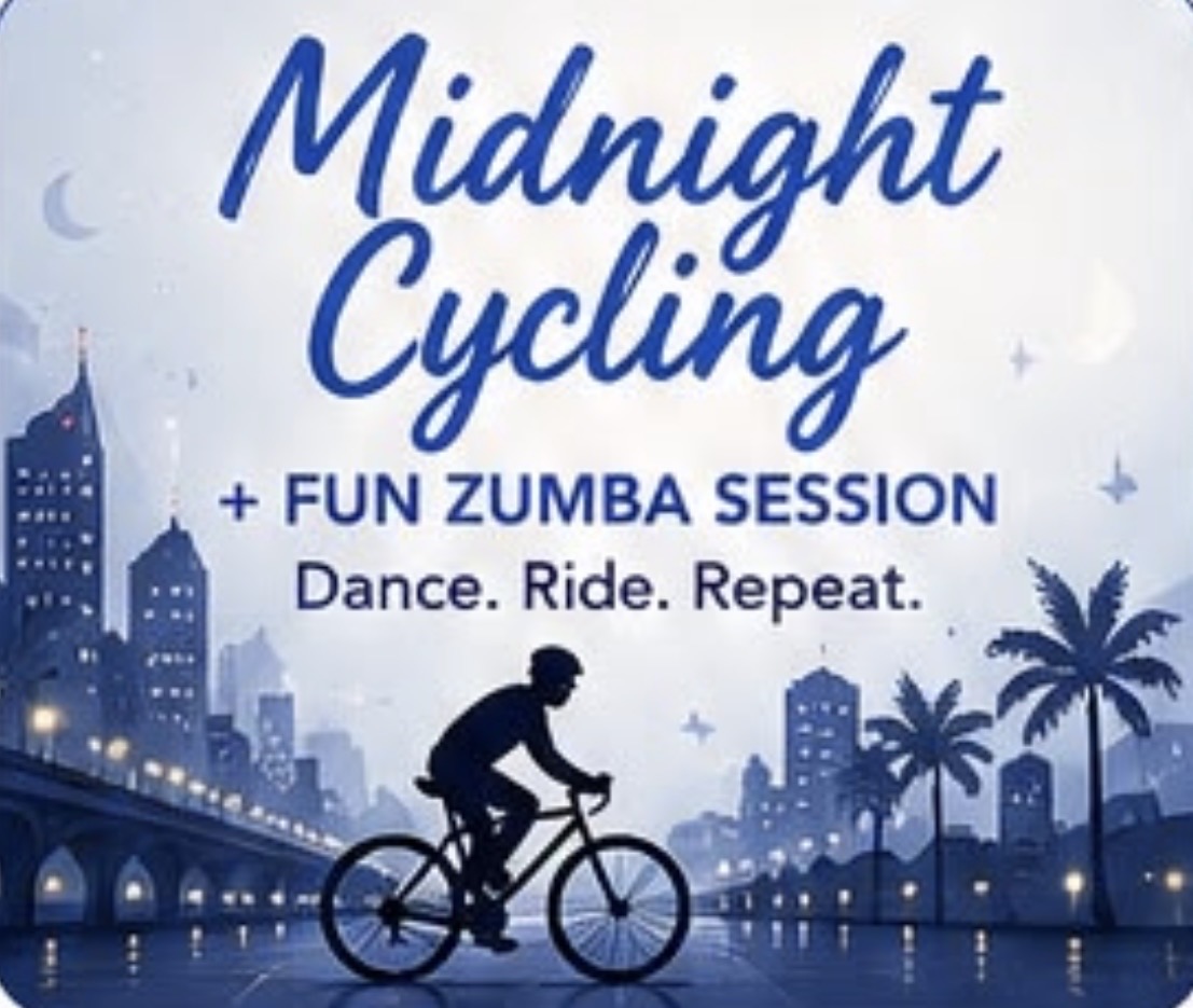 Midnight Cycling + Fun Zumba Session 🚴‍♀️
